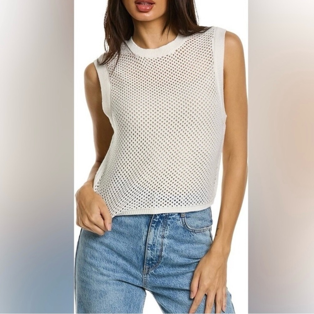 Rag & Bone Women’s Jackie Sweater Knit Tank Ivory Cream Sz XXS New with Tags